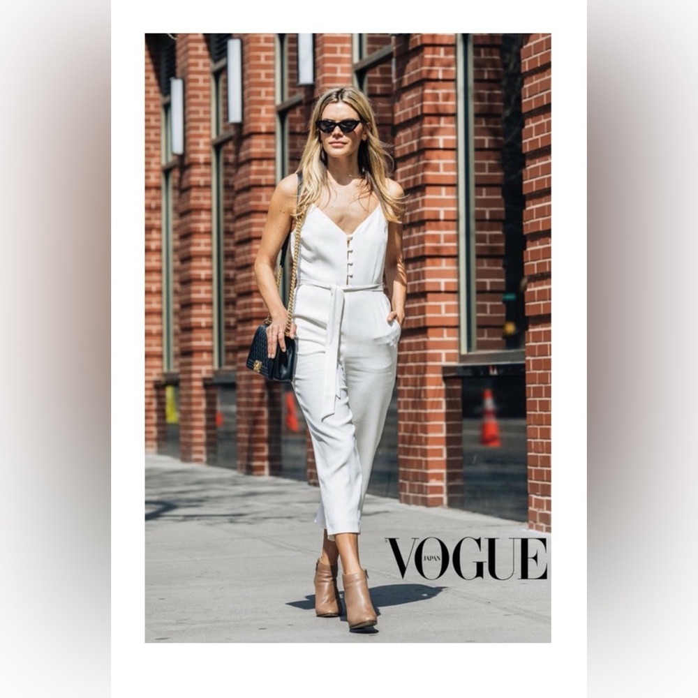 Aritzia Little Moon Petunia Jumpsuit White